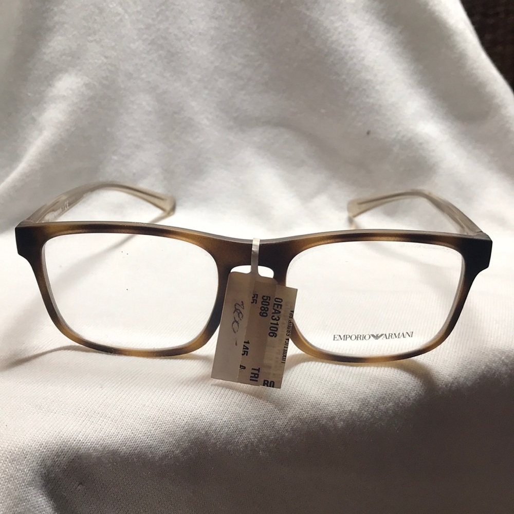 Emporio Armani model EA 3106 Dark tortoise Brown Square Glasses